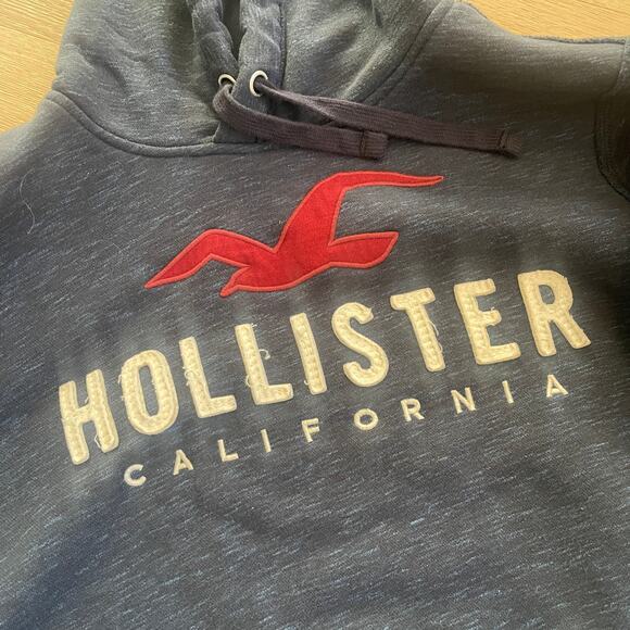 Y2K Inspired Hollister HCO Embroidered Spell Out Hoodie Sweatshirt Size Mens XL - Picture 2 of 8